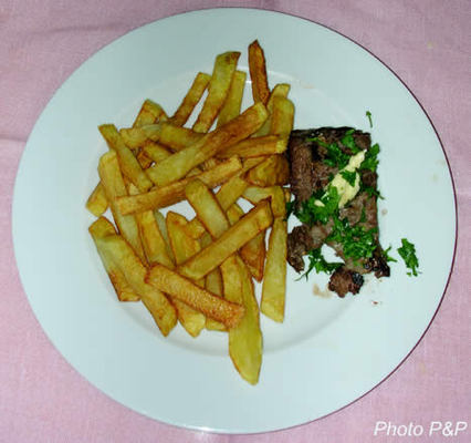 Steak frites: Onglet et Bintje