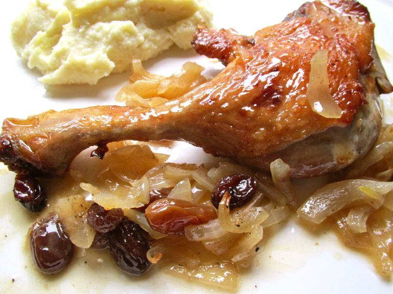 CulinoTests - Divin canard au Schweppes et aux raisins