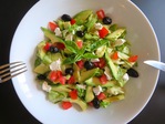 Une jolie salade d'été, fraîche et vitaminée
